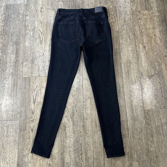 American Eagle HI RISE JEGGING Womens Size 4 Black Jeans Denim Pants 27x28 - Picture 2 of 12